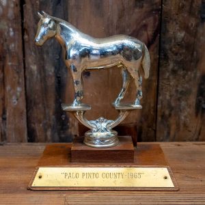 1965 Palo Pinto County Horse Trophy - Western Decor - Art _C025