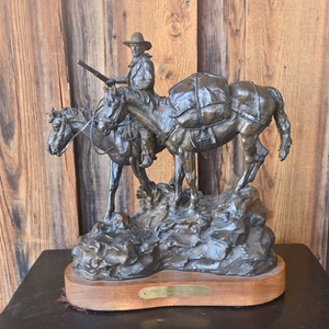 Packing Horse Bronze - Original Sculpture 22-30 "Layin in the Winter Meat" Created by Grant Speed _CA559