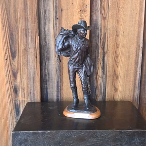 Original Bronze Sculpture 14/15 "Rough String Rider" Cowboy Created by Bill Nebeker _CA562
