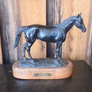 Original Sculpture 5-10 "Go for One" Bronze Sculptured Horse Created by Jack Bryant _CA563