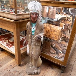 Native American Concrete Statue