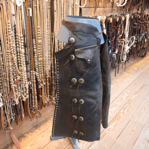 Cowboy Chaps - Handmade Vintage Leather Chaps CHAP767