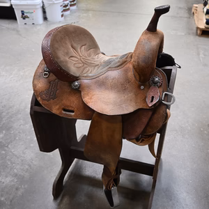 13.5" USED DOUBLE J BARREL SADDLE
